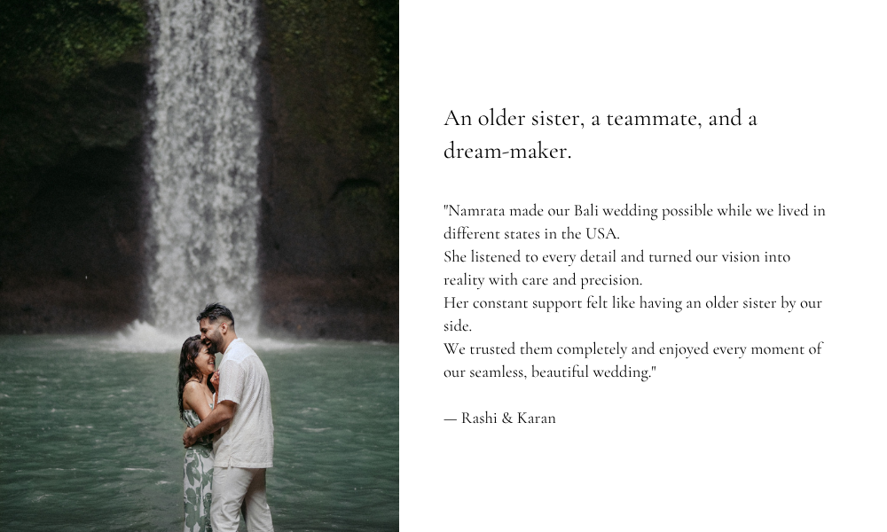 Planning across oceans, celebrating like family. Namrata and the Two Fat Ladies team made our dream In (2)